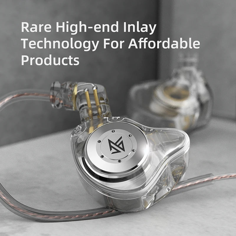 Kz edx pro fones de ouvido dinâmicos no monitor alta fidelidade com fio baixo estéreo jogo música tampões cancelamento ruído fone