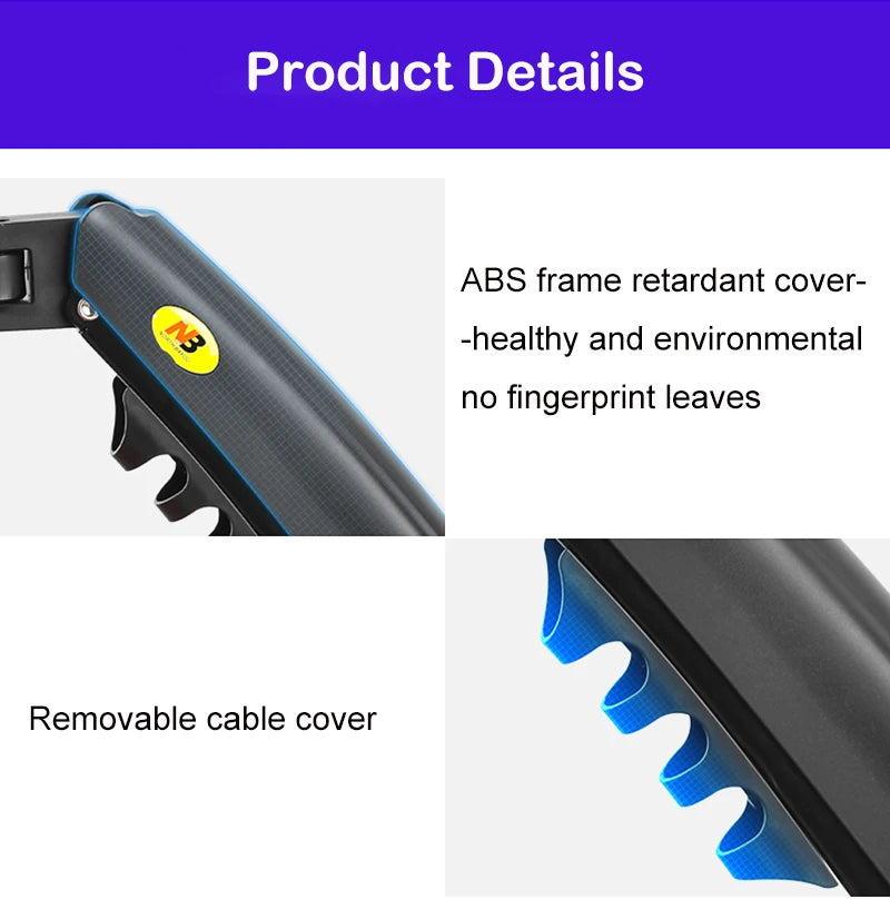 Nb norte bayou f80 desktop mola a gás 17-30 "lcd led monitor titular braço de montagem suporte de exibição de movimento completo carregando 2-9 kg