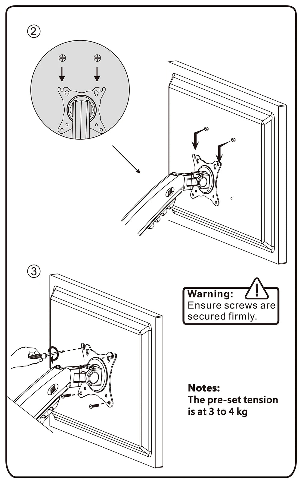 Nb norte bayou f80 desktop mola a gás 17-30 "lcd led monitor titular braço de montagem suporte de exibição de movimento completo carregando 2-9 kg