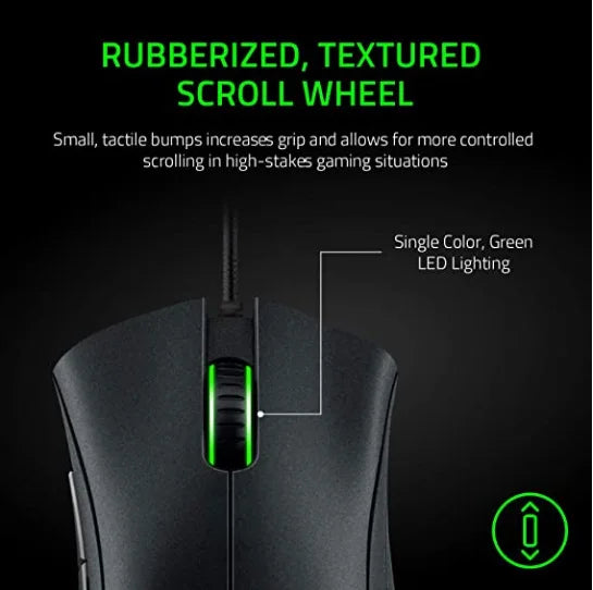 Razer original com fio mouse para jogos sensor óptico 6400 dpi mouse para jogos para laptop mouse óptico luz velocidade mouse
