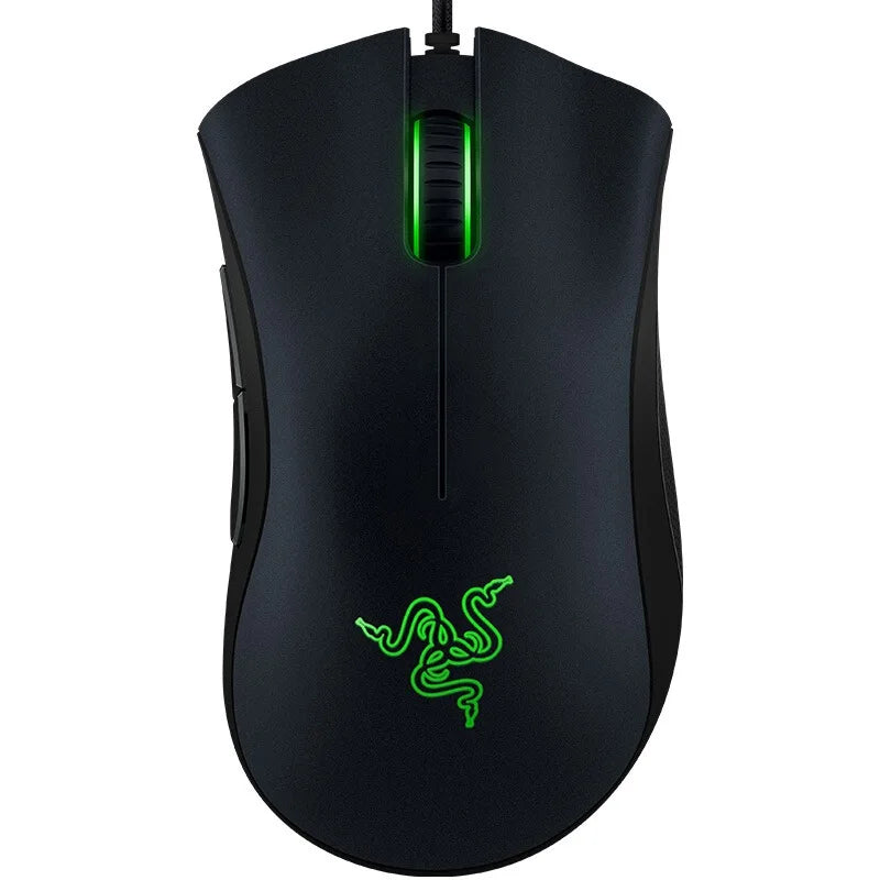 Razer original com fio mouse para jogos sensor óptico 6400 dpi mouse para jogos para laptop mouse óptico luz velocidade mouse