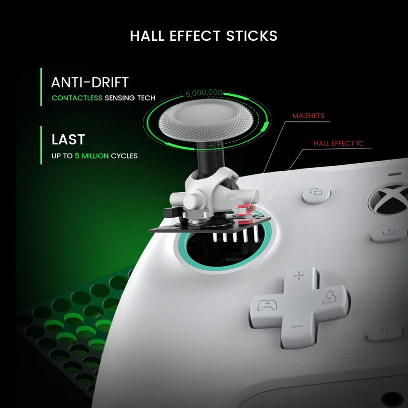 GameSir G7 SE Xbox Gaming Controller Gamepad com fio para Xbox Series X, Xbox Series S, Xbox One, com joystick de efeito Hall