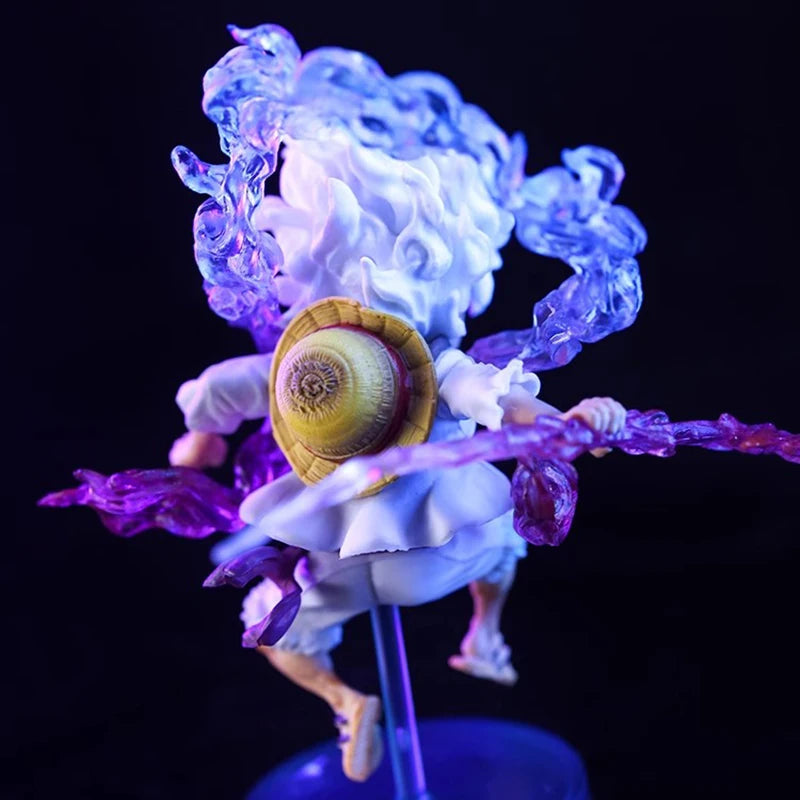 Bandai-PVC One Piece Action Figure para Crianças, Mini Luffy Gear 5, Estátua do Deus Sol Nika, Estatueta Anime, Coleção Model Doll, Presente Toy, 10cm