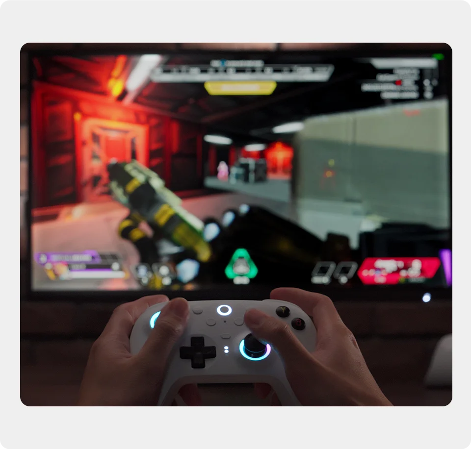 Controlador de jogos sem fio 8BitDo Ultimate 2 para PC e Android com joysticks TMR, gatilhos comutáveis, controle de movimento, 8 velocidades